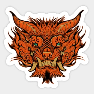 Foo Dog creature Sticker